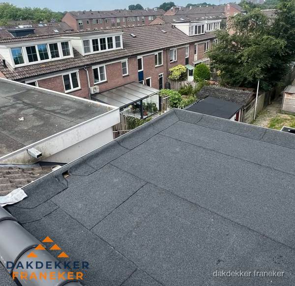 Dakinspectie plat dak aanbouw in Franeker Dakinspectie plat dak aanbouw in Franeker